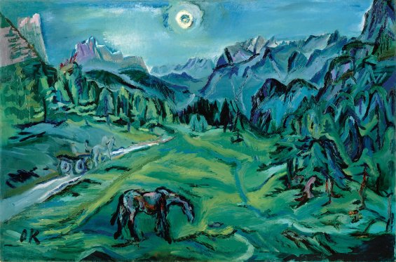 Oskar Kokoschka Paysage des Dolomites