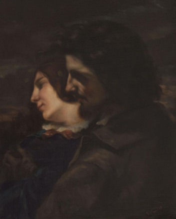 Les amants dans la campagne de Gustave Courbet