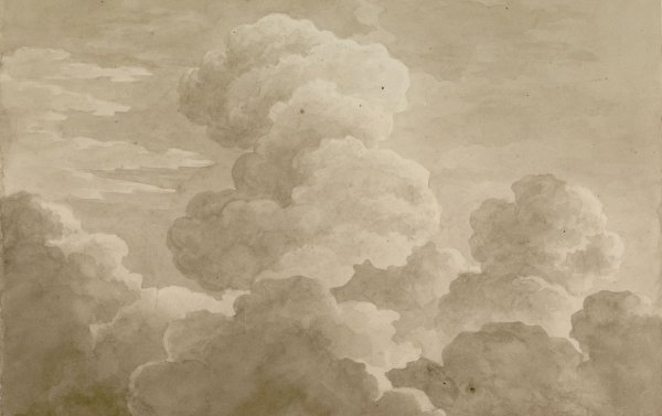 Antoine-Laurent CASTELLAN (1772-1838), Étude de nuages © Musée Fabre Montpellier Méditerranée, photo Frédéric Jaulmes