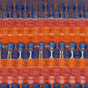 Anni Albers Red and Blue Layers