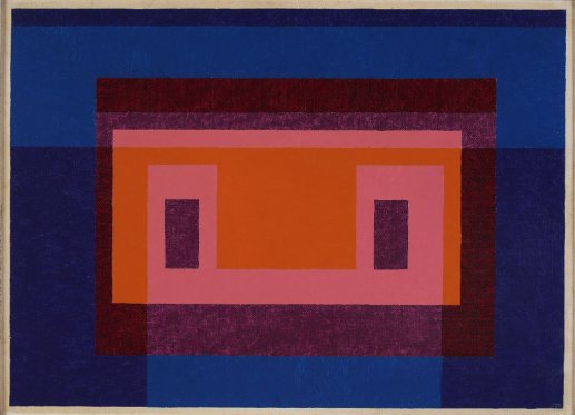Albers - central warm colors surrounded