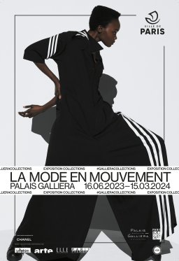 Affiche de l'exposition La mode en mouvement