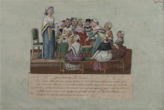 Jean-Baptiste Lesueur, Club Patriotique de femmes, 1789 © Paris Musées / Musée Carnavalet – Histoire de Paris