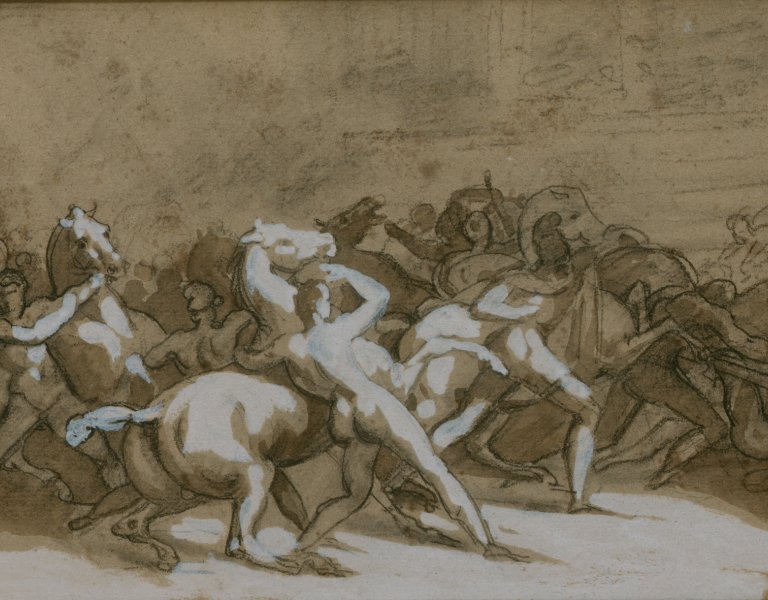 Théodore Géricault, Épisode de la course des chevaux libres